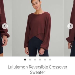 Reversible crossover sweater